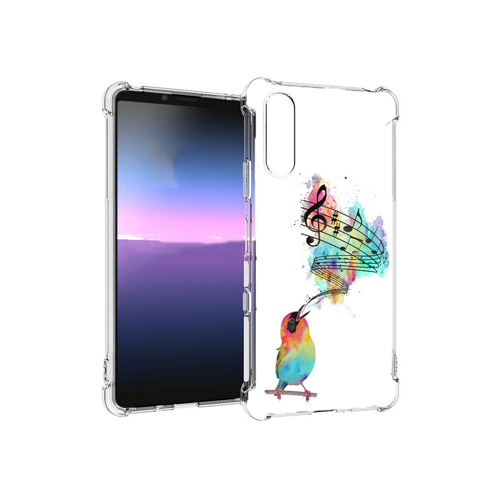 

Чехол MyPads Tocco для Sony Xperia 10 III певчая птичка (PT161504.223.536), Прозрачный, Tocco