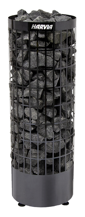 фото Электрическая печь 9 квт harvia cilindro pc90e black steel без пульта