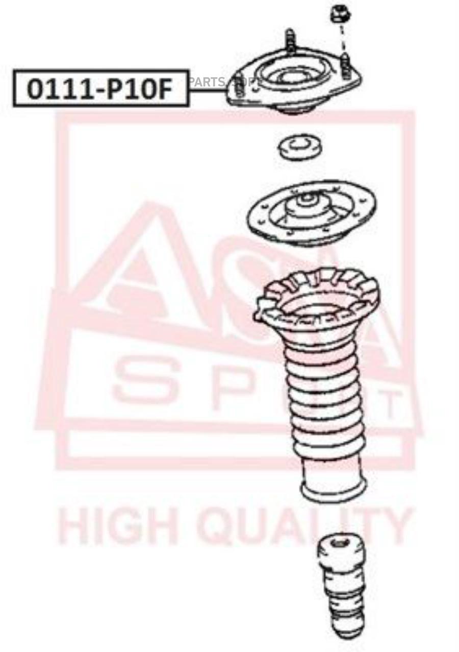 

ASVA 0111-P10F Опора амортизатора TOYOTA YARIS NCP1# NLP10 SCP10 1999-2005 1шт