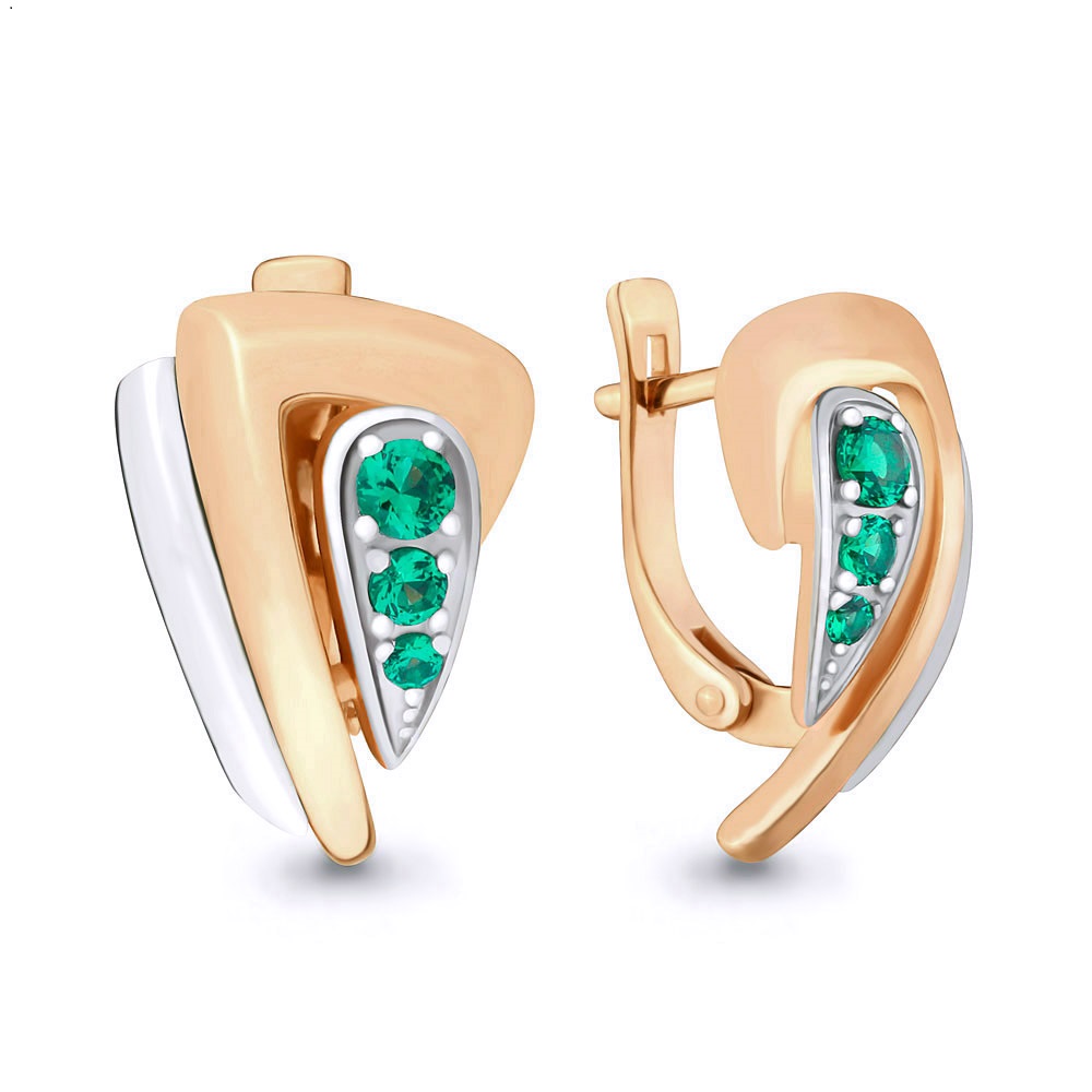 

Серьги из красного золота с изумрудом Aquamarine Aquamarine 942026к_585_кз, 942026к_585_кз