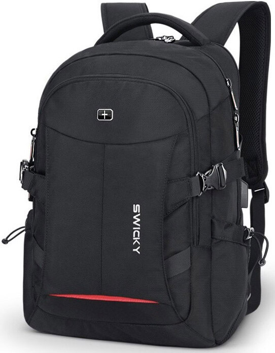

Рюкзак для ноутбука мужской Swicky 88052-47 15,6" черный, 88052-47