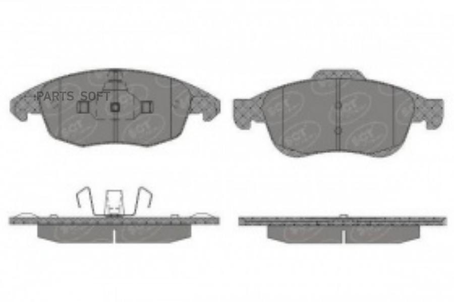 Тормозные колодки SCT дисковые SP497