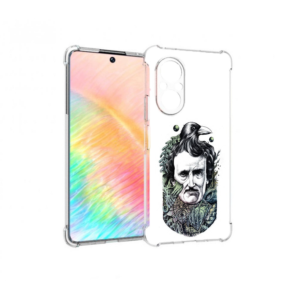 

Чехол MyPads Tocco для Honor 50 SE Эдгар Аллан с вороном (PT223907.20.203), Прозрачный, Tocco