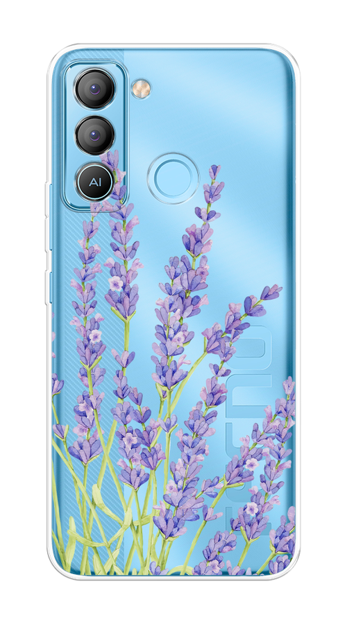 

Чехол на Tecno Pop 5 LTE "Лавандовые стебли", Фиолетовый;зеленый, 303050-1