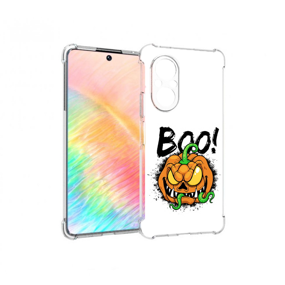 

Чехол MyPads Tocco для Honor 50 SE Хэллоуин бу (PT223907.20.193), Прозрачный, Tocco