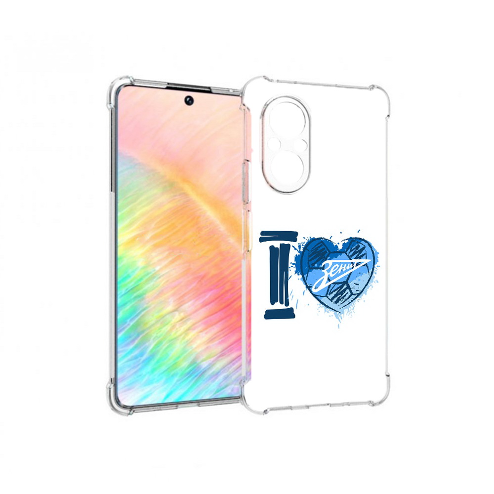 

Чехол MyPads Tocco для Honor 50 SE ФК я люблю зенит (PT223907.20.186), Прозрачный, Tocco