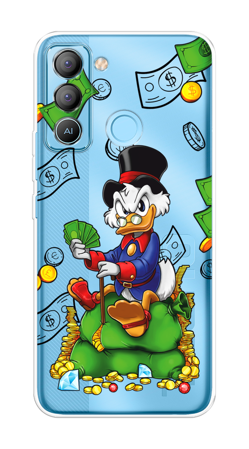 

Чехол на Tecno Pop 5 LTE "Scrooge Richness", Черный;синий;зеленый, 303050-1