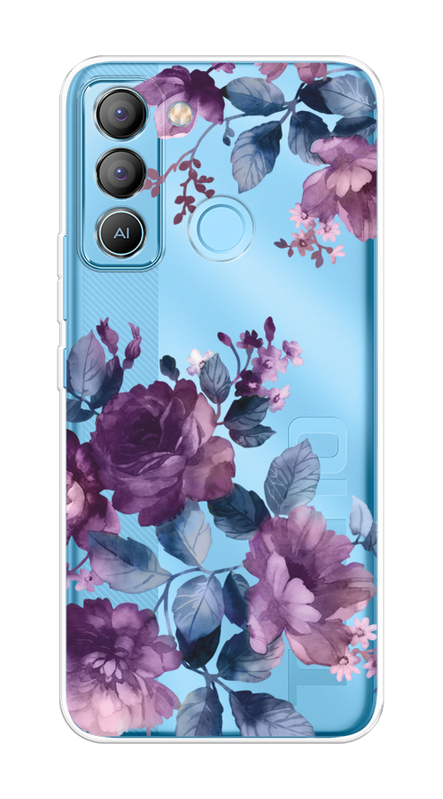 

Чехол на Tecno POP 5 LTE "Purple Blossoms", Синий;фиолетовый, 303050-1