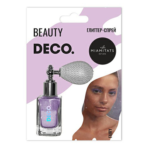 фото Глиттер-спрей для тела deco. by miami tattoos fairy фиолетовый 20 г