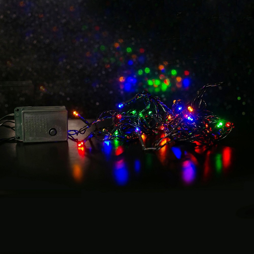 Световая гирлянда новогодняя СТАРТ Нить 14875 2 м разноцветный/RGB