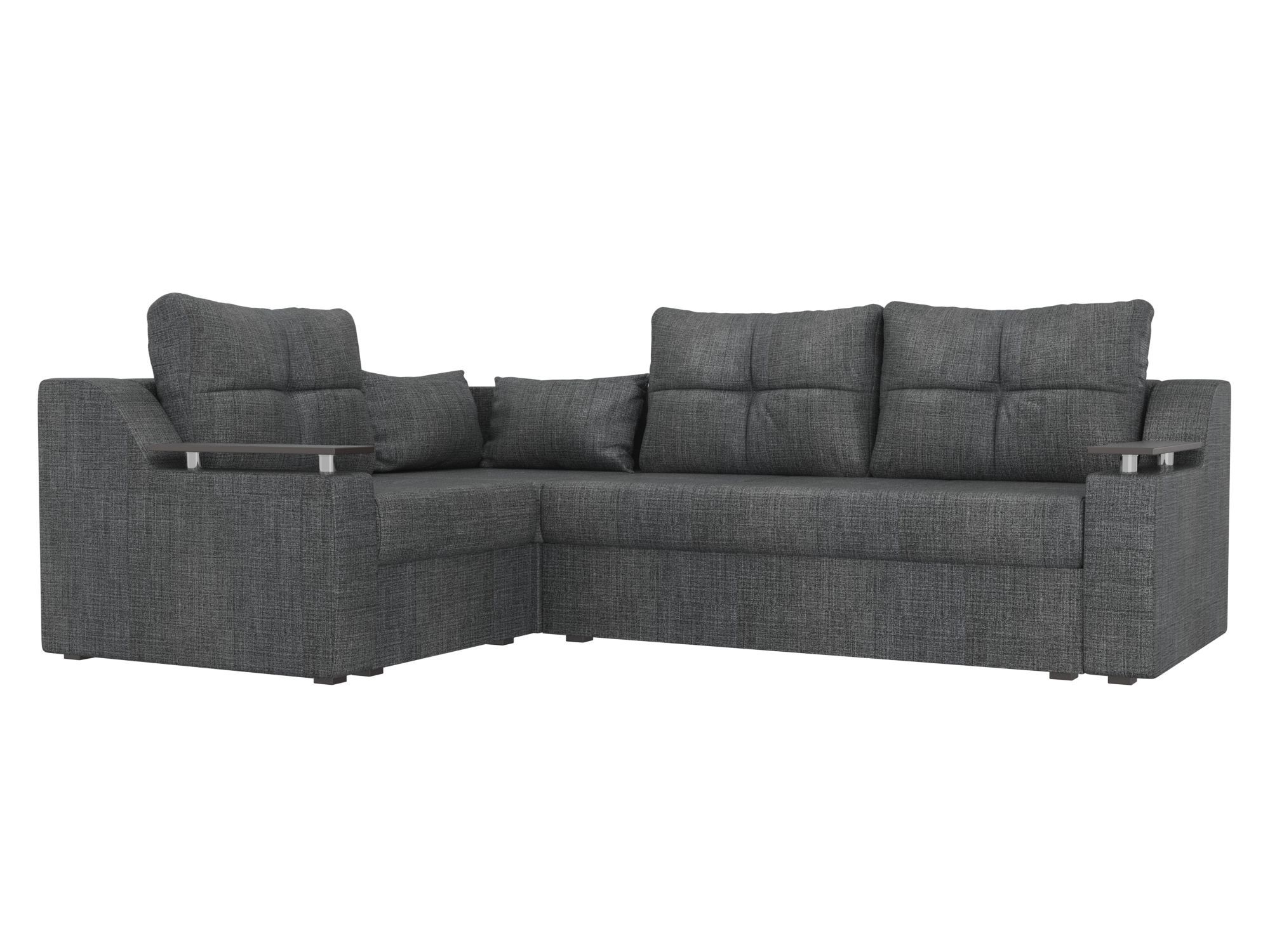 

Угловой диван Лига Диванов Кронос левый угол 254х184х74 см, серый, Угловой диван Кронос левый угол