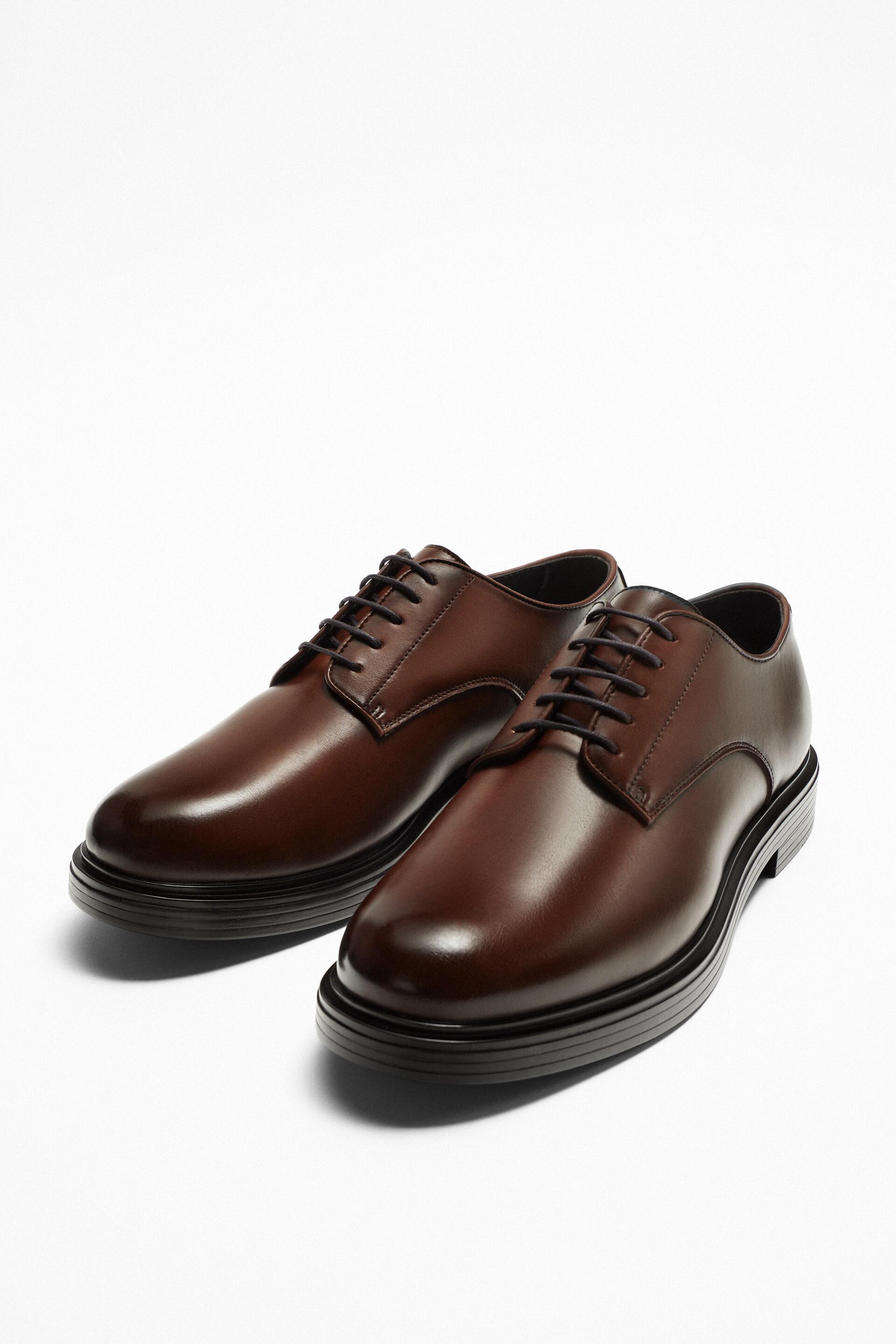 Туфли мужские ZARA 12402121 коричневые 44 EU (доставка из-за рубежа)