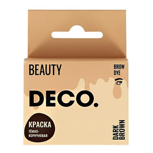 фото Краска для бровей deco. темно-коричневый 3 мл