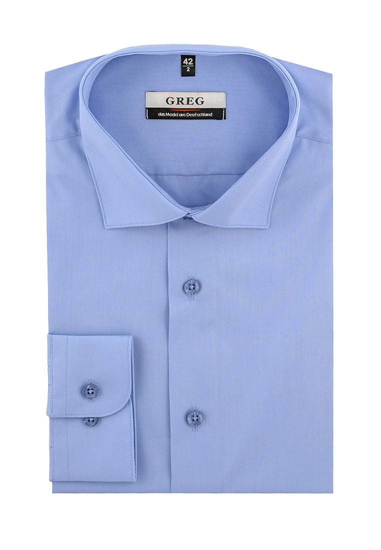 

Рубашка мужская Greg 00-00007604 голубая 39, Голубой, 00-00007604