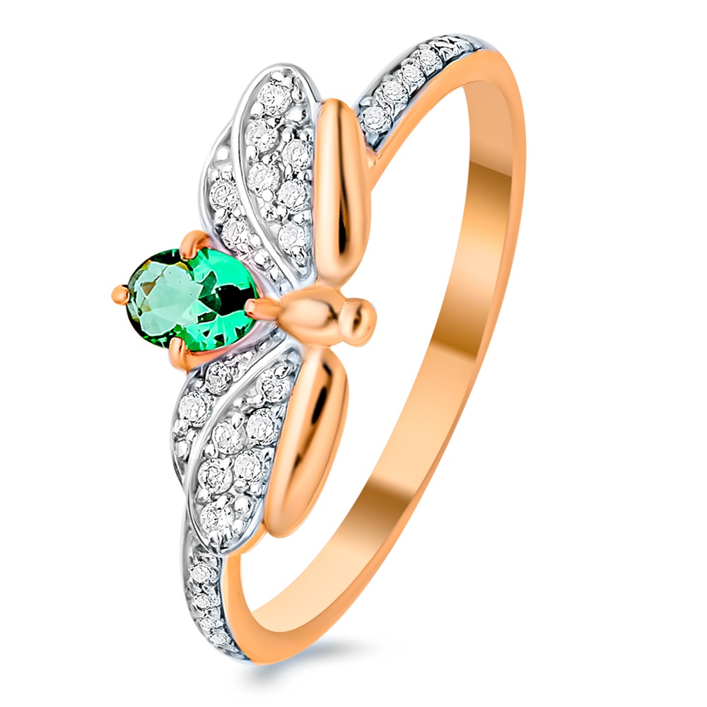 

Кольцо из золота р. , 585Gold 301011783, фианит, 301011783