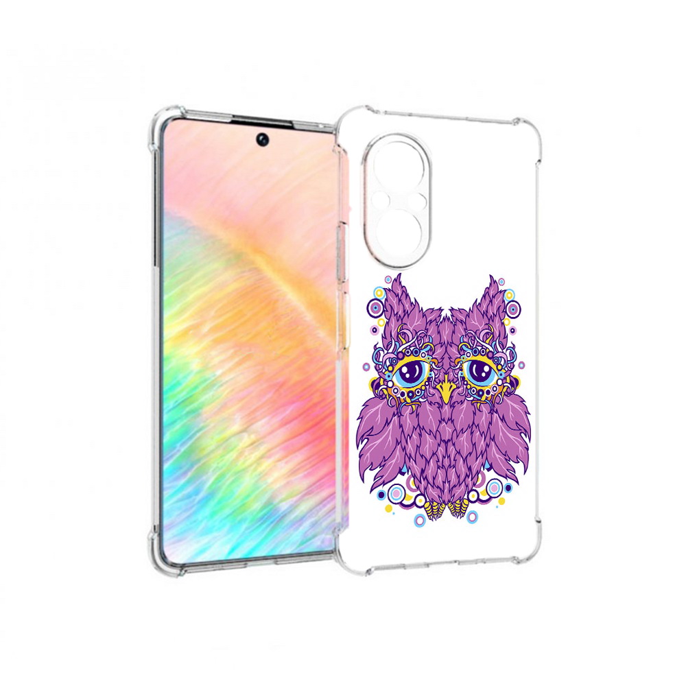 

Чехол MyPads Tocco для Honor 50 SE Розовая сова (PT223907.20.147), Прозрачный, Tocco