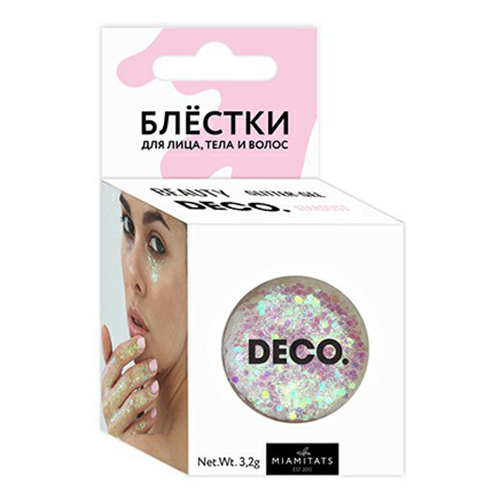 Блестки для тела DECO. By Miami Tattoos Stardust разноцветные 20 г