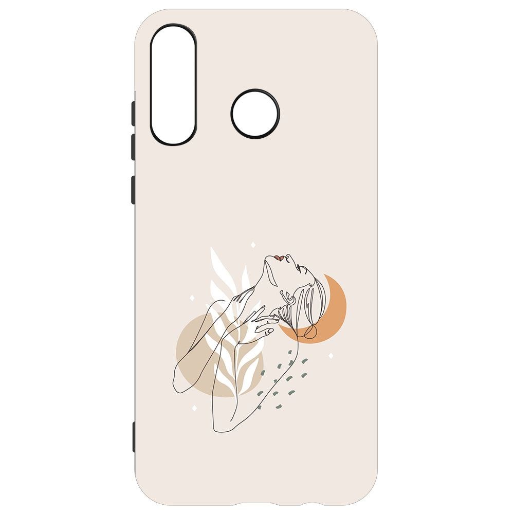

Чехол-накладка Krutoff Soft Case Женственность для Huawei P30 Lite черный