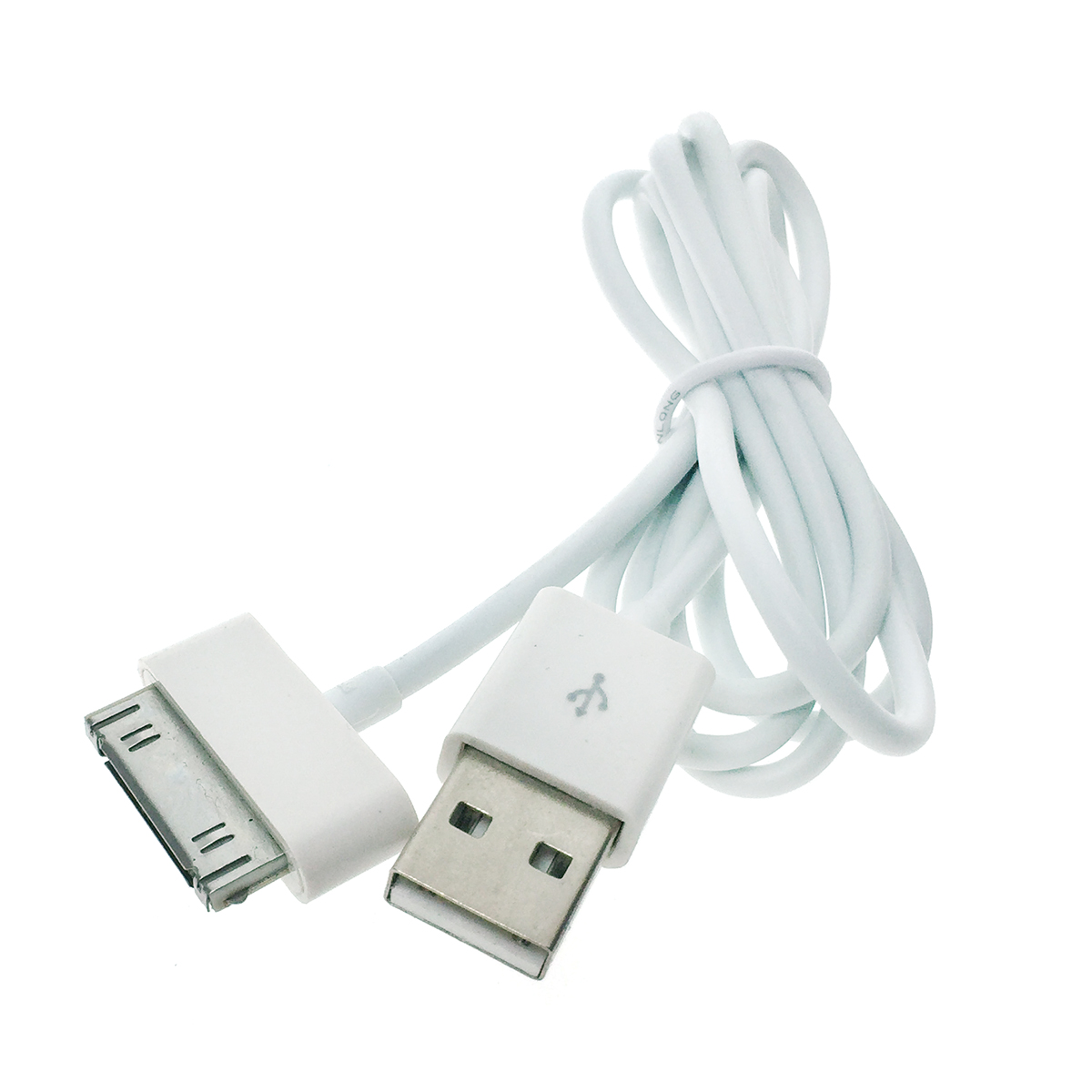 

Кабель Apple 30 pin-USB NoBrand Eipdiphn/USB1m 1 м белый, EIPDIPHN/USB1m