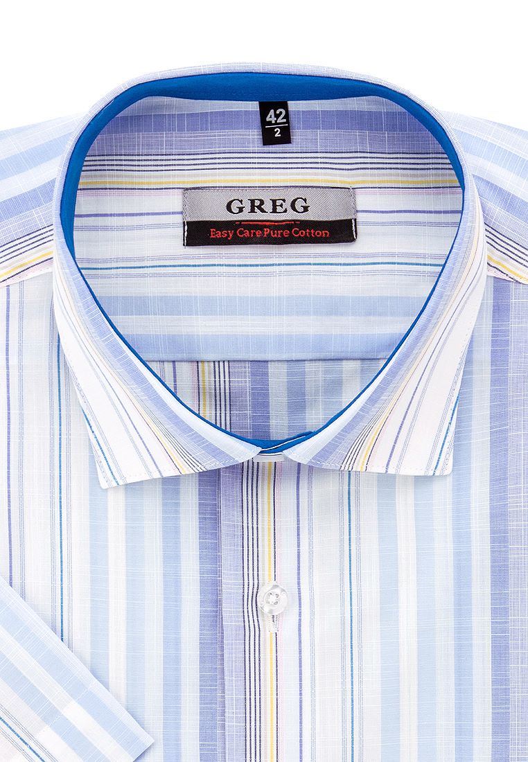 

Рубашка мужская Greg 01-00005134 голубая 40, Голубой, 01-00005134