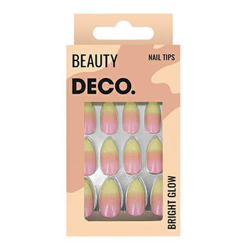 

Набор накладных ногтей DECO. Bright Glow Lollypop с клеевыми стикерами 48 шт, Разноцветный