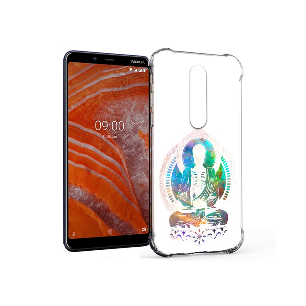 

Чехол MyPads Tocco для Nokia 3.1 Plus умный скелет (PT121397.96.653), Прозрачный, Tocco