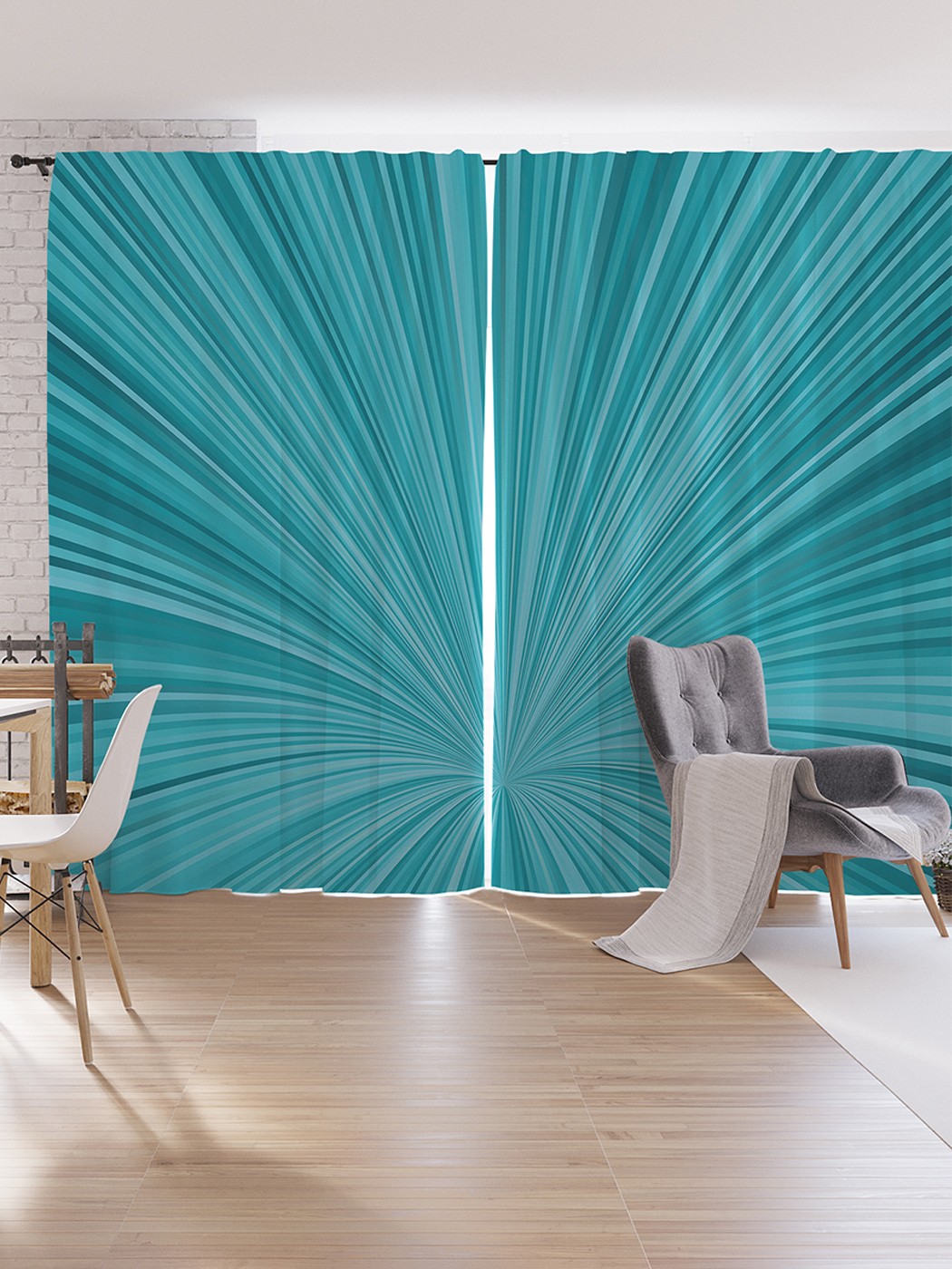 

Шторы под лён JoyArty "Иллюзорный тоннель", серия Oxford DeLux, 340х265 см, Иллюзорный тоннель