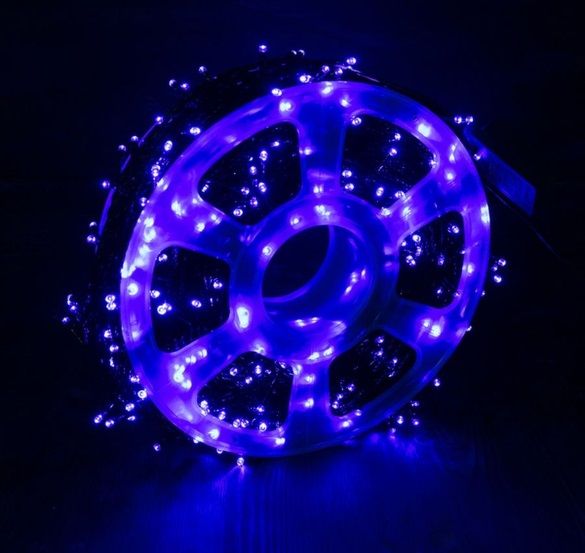 Световая гирлянда новогодняя LED 8506 50 м синий