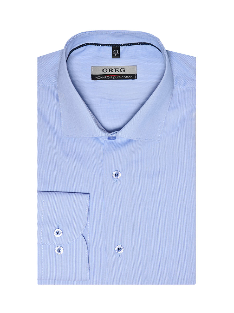 

Рубашка мужская Greg 00-00005278 голубая 50, Голубой, 00-00005278