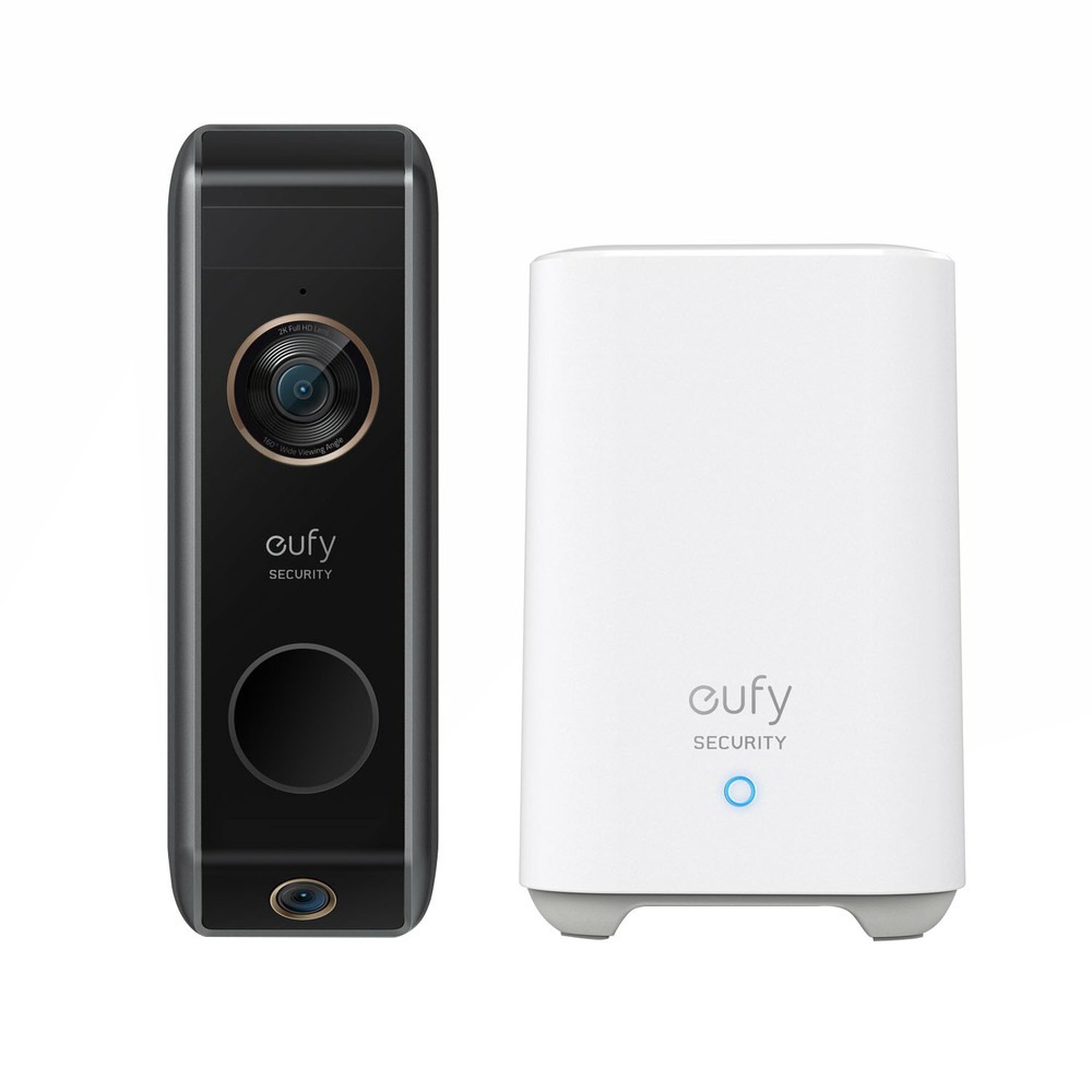 Видеодомофон Eufy Video Doorbell 2K Prо + Home Base 2 (E8213), чёрный