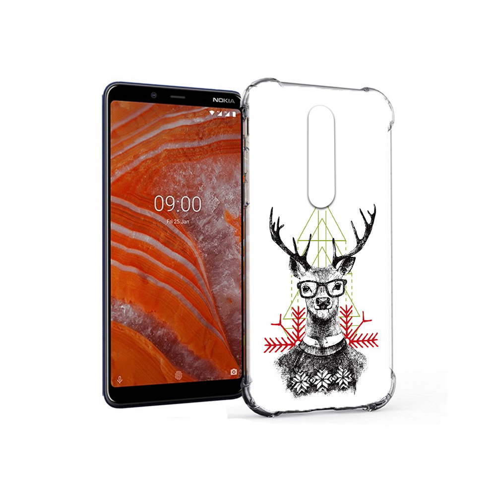 

Чехол MyPads Tocco для Nokia 3.1 Plus умный олень (PT121397.96.652), Прозрачный, Tocco
