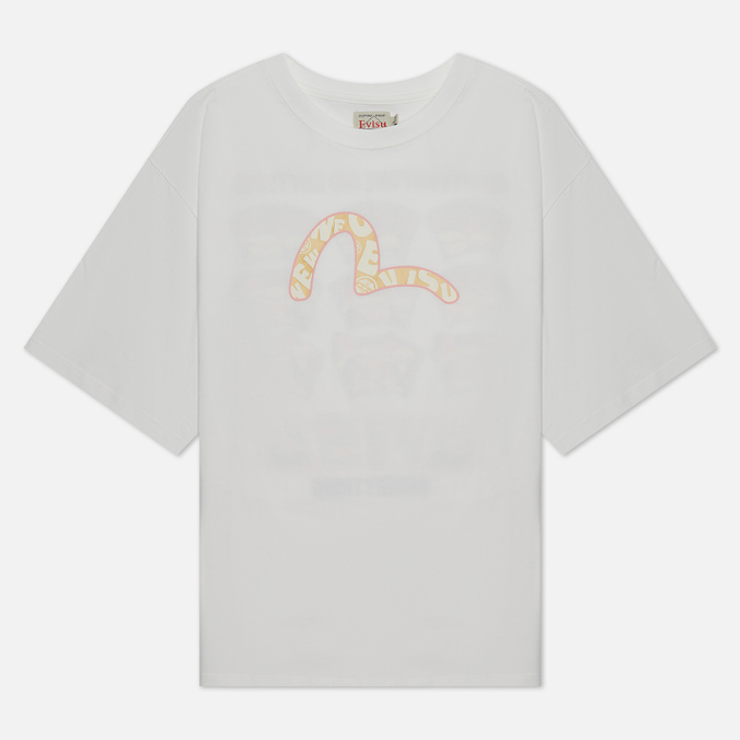 

Футболка женская Evisu 2EAHTW2TS535OSCT-OWHT белая M, 2EAHTW2TS535OSCT-OWHT