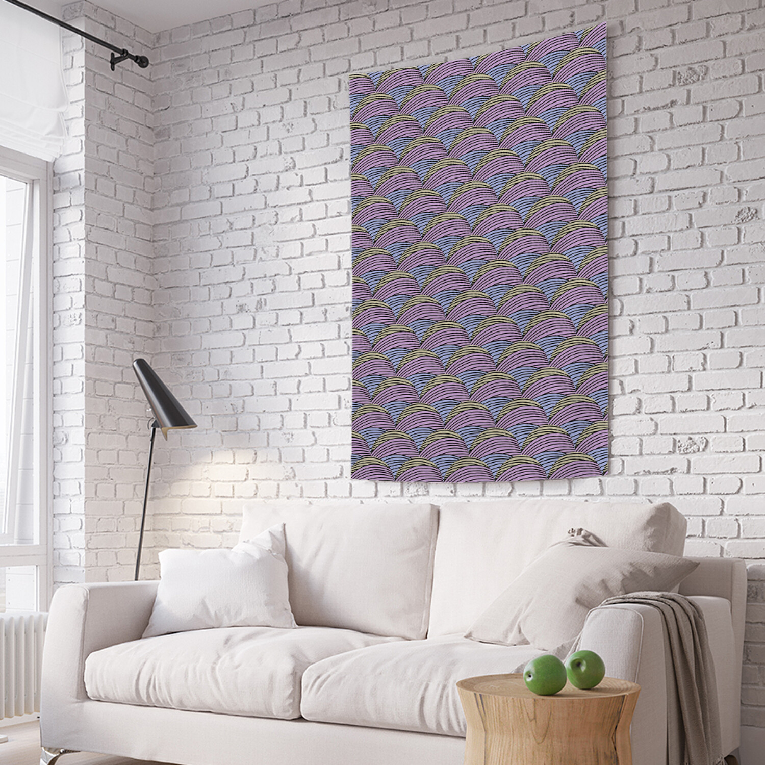 

Вертикальное фотопанно на стену JoyArty Цветной округлый дудл 150x200 см, Цветной округлый дудл