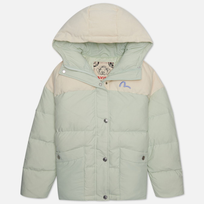

Куртка женская Evisu 2EAHTW2NJ720FFNY-ICMT зеленая L, 2EAHTW2NJ720FFNY-ICMT