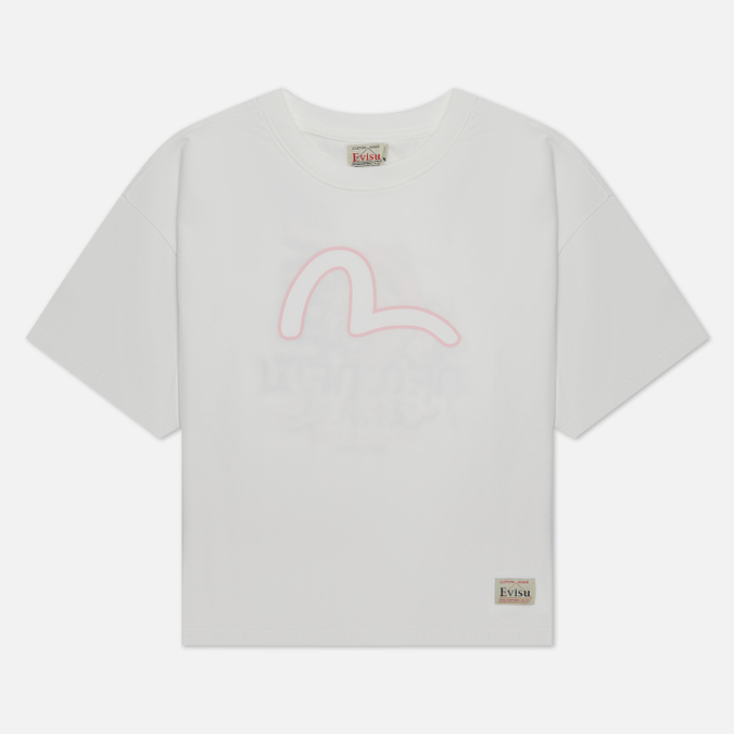 

Футболка женская Evisu 2ESHTW2TS637DSCT-OWHT белая M, 2ESHTW2TS637DSCT-OWHT