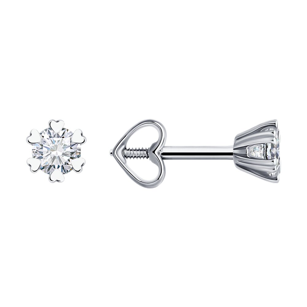 

Серьги из белого золота Diamant 52-222-01762-1, бриллиант, 52-222-01762-1