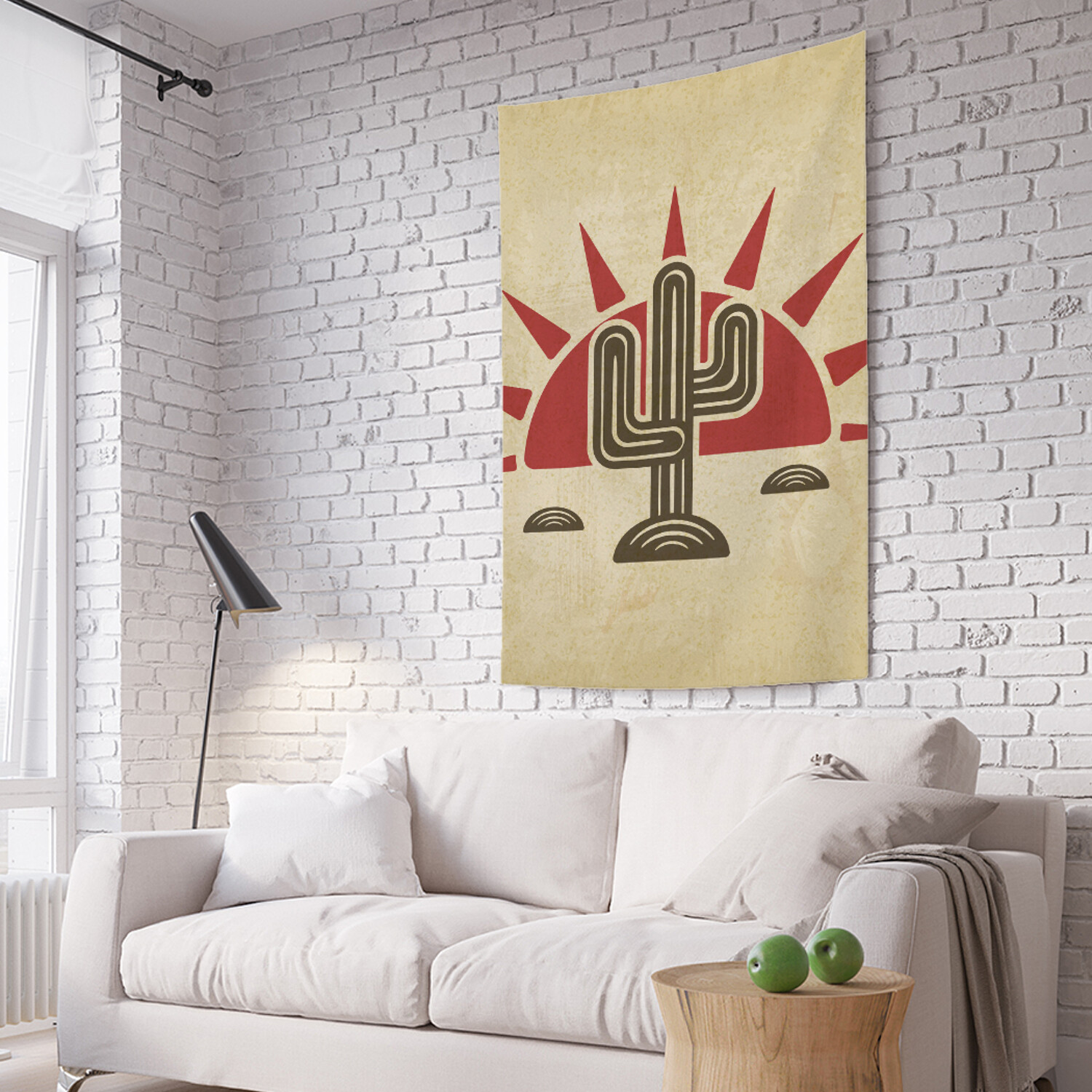 

Вертикальное фотопанно на стену JoyArty Кактус на закате 150x200 см, Кактус на закате