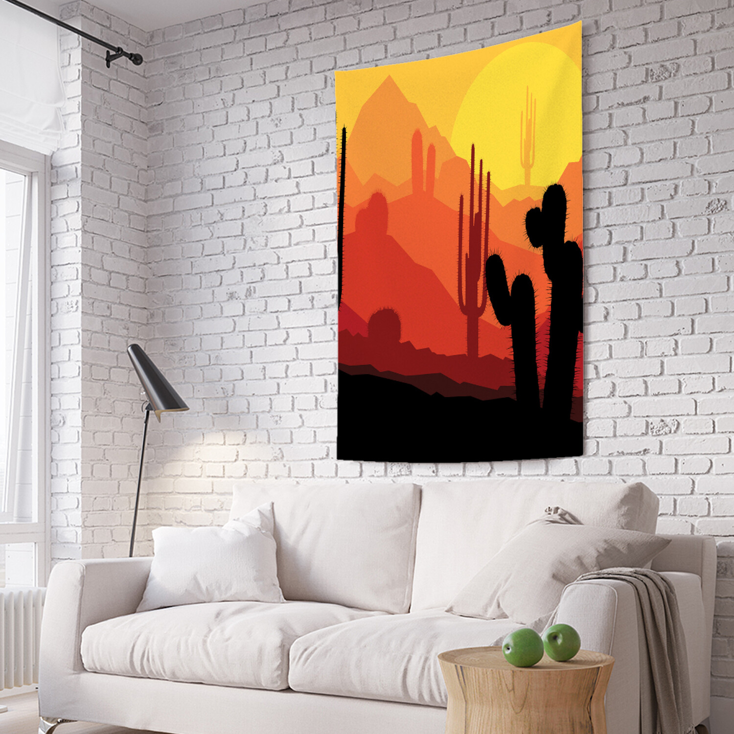 

Вертикальное фотопанно на стену JoyArty Кактусы в тумане 150x200 см, Кактусы в тумане
