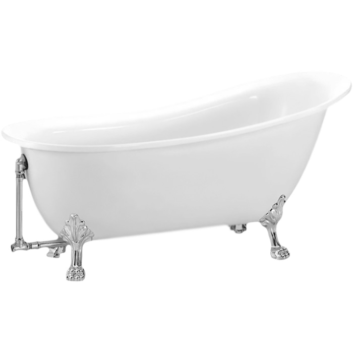 фото Акриловая ванна belbagno bb06 155x76 белая