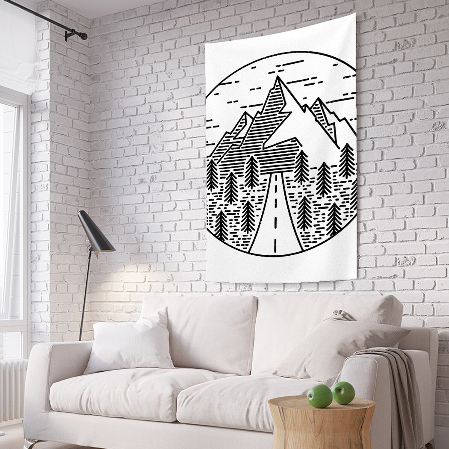 

Вертикальное фотопанно на стену JoyArty Дорога в горы 150x200 см, Дорога в горы