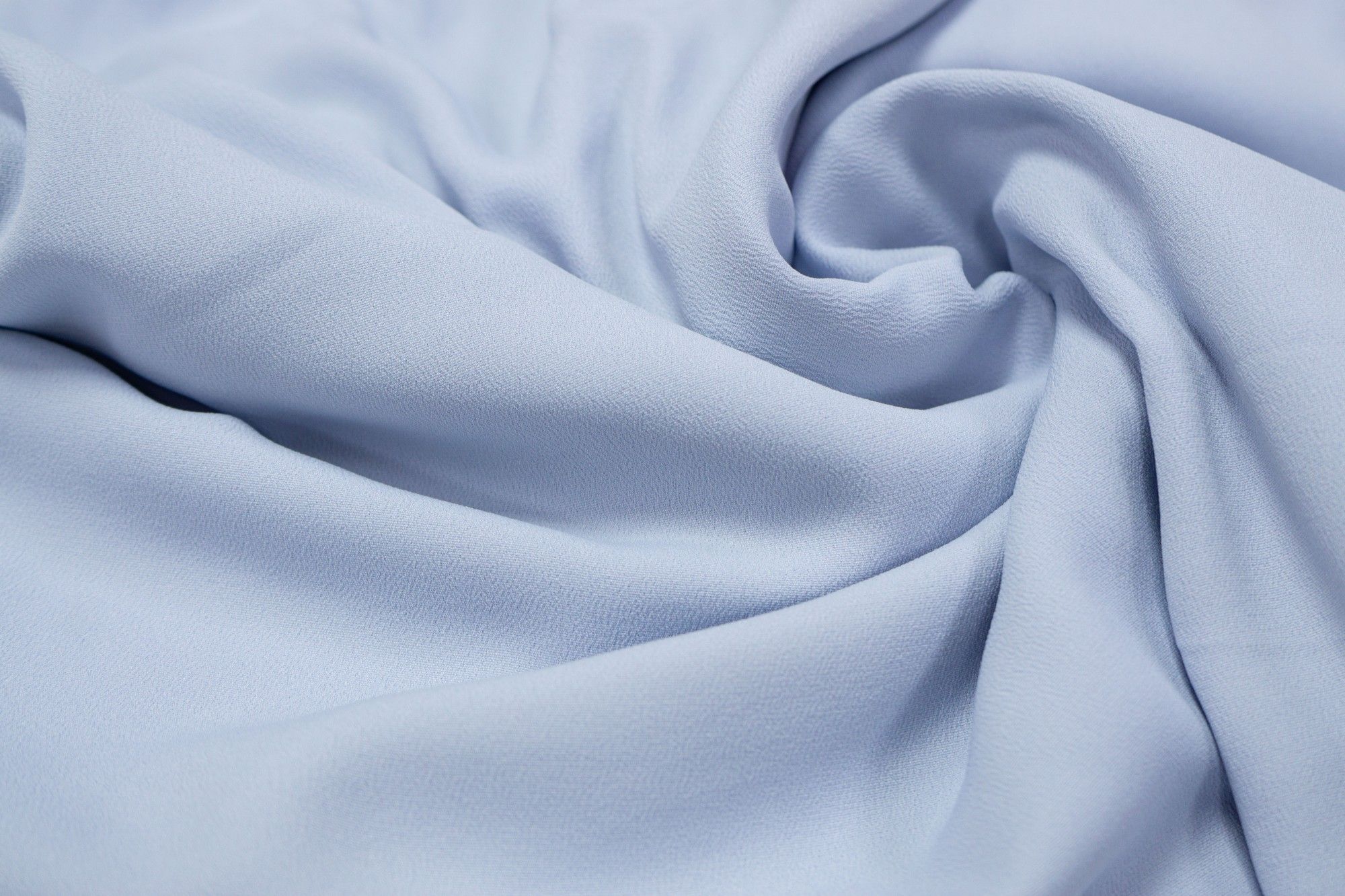 

Ткань UNOFABRIC CA507268 Шелк креп жатый нежно-голубой. Ткань для шитья 100x135 см