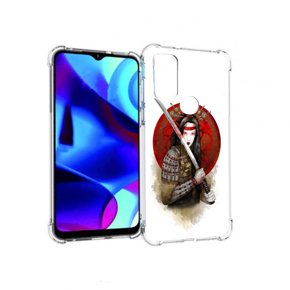 

Чехол MyPads Tocco для Motorola Moto G рисованная девушка с катаной (PT227075.349.580), Прозрачный, Tocco