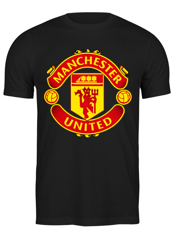 

Футболка женская Printio Manchester united черная M, Черный, Manchester united