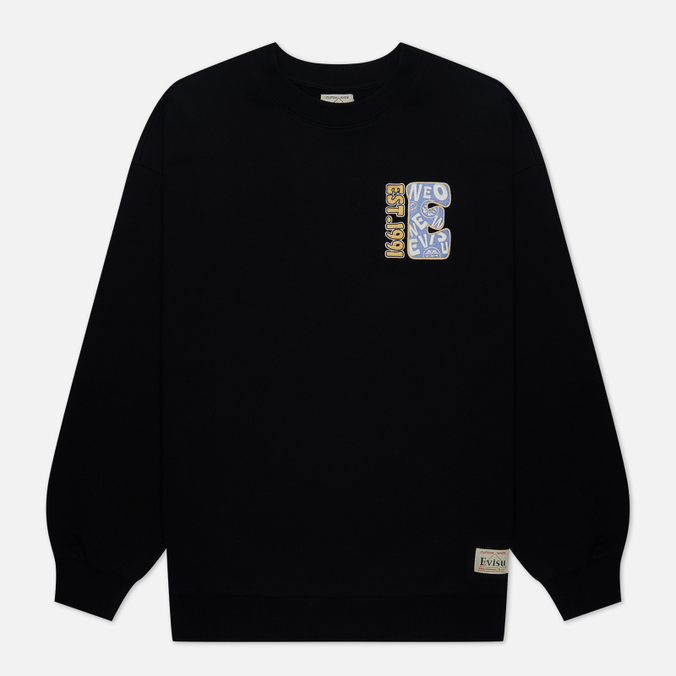 

Свитшот женский Evisu 2EAHTW2SW366OSCT-BLKX черный S, 2EAHTW2SW366OSCT-BLKX