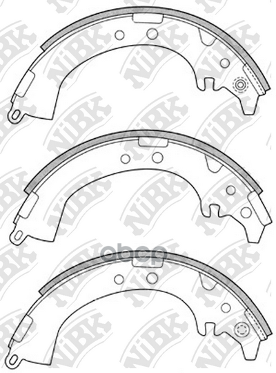 

Тормозные колодки NiBK задние барбанные для Toyota RAV4 2.0i 16v 1994-2000 FN2333