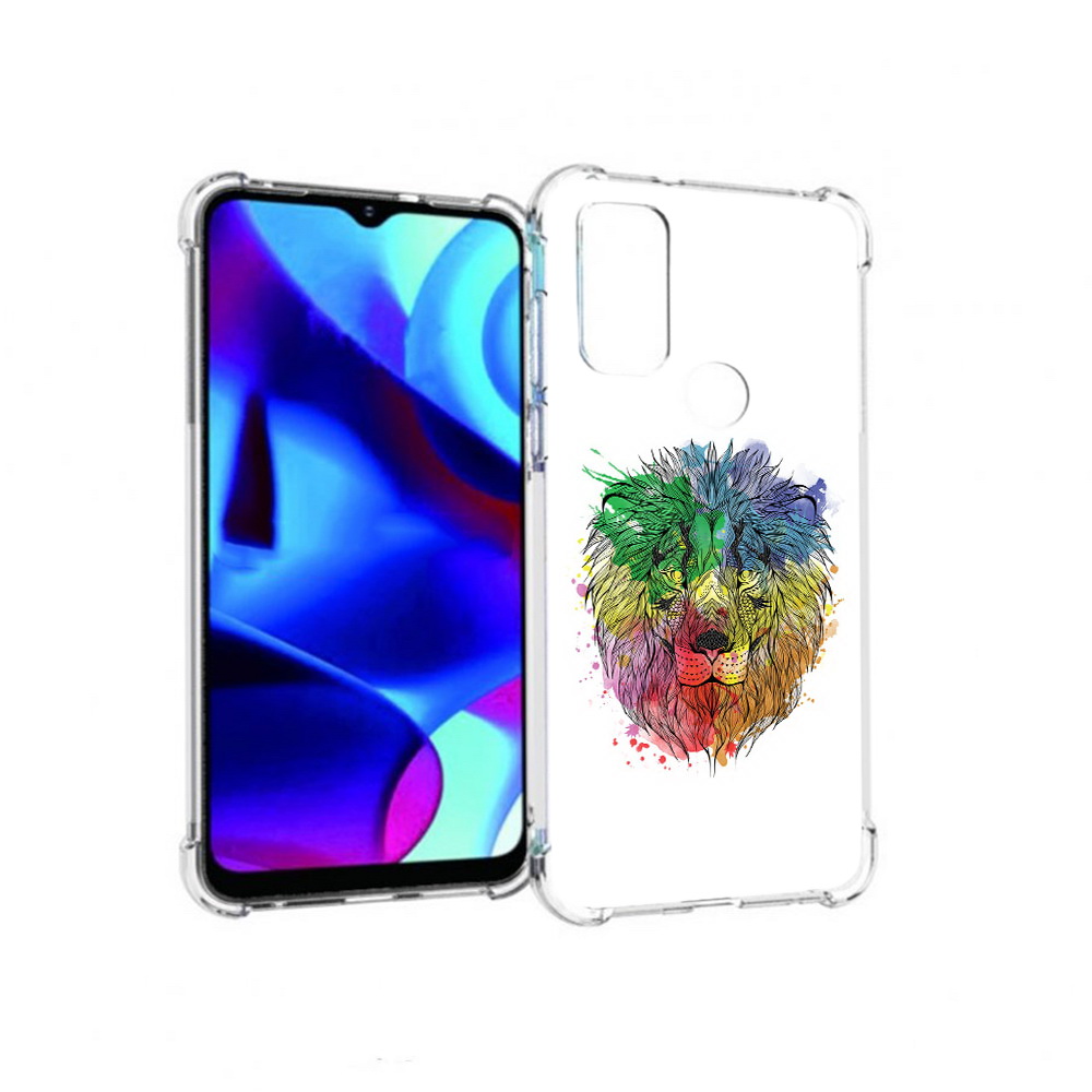 

Чехол MyPads Tocco для Motorola Moto G разноцветный гордый лев (PT227075.349.573), Прозрачный, Tocco
