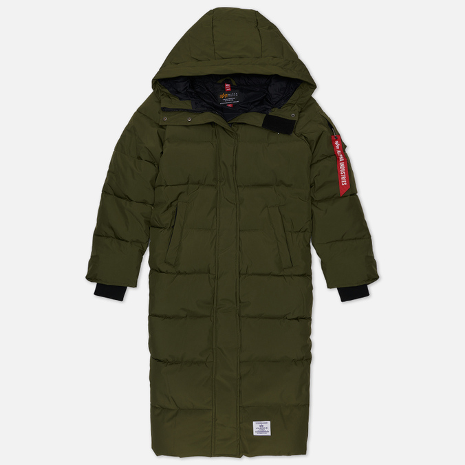 

Пальто женское Alpha Industries WJS52502C1-301 зеленое S, WJS52502C1-301