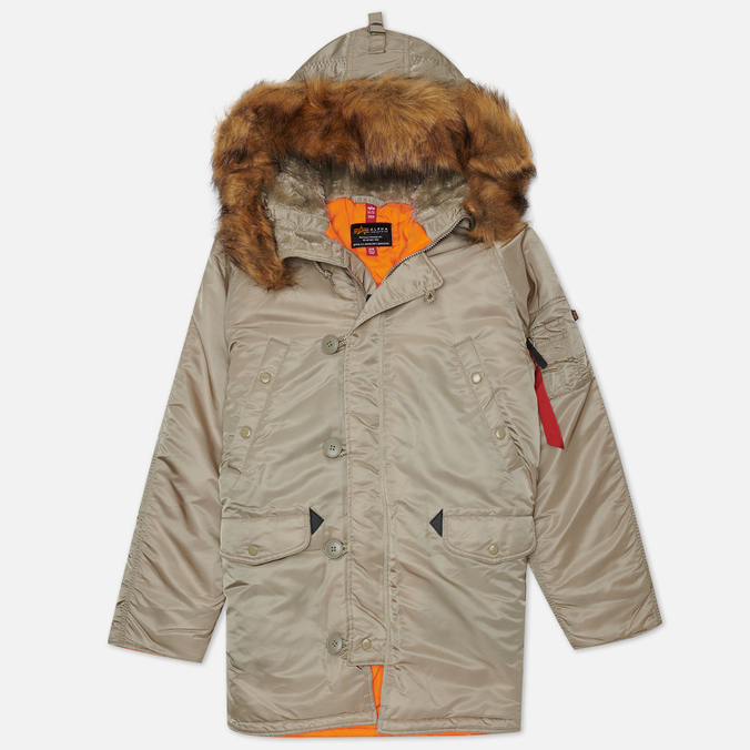 

Пуховик мужской Alpha Industries MJN31210C1-252 бежевый 3XL, MJN31210C1-252