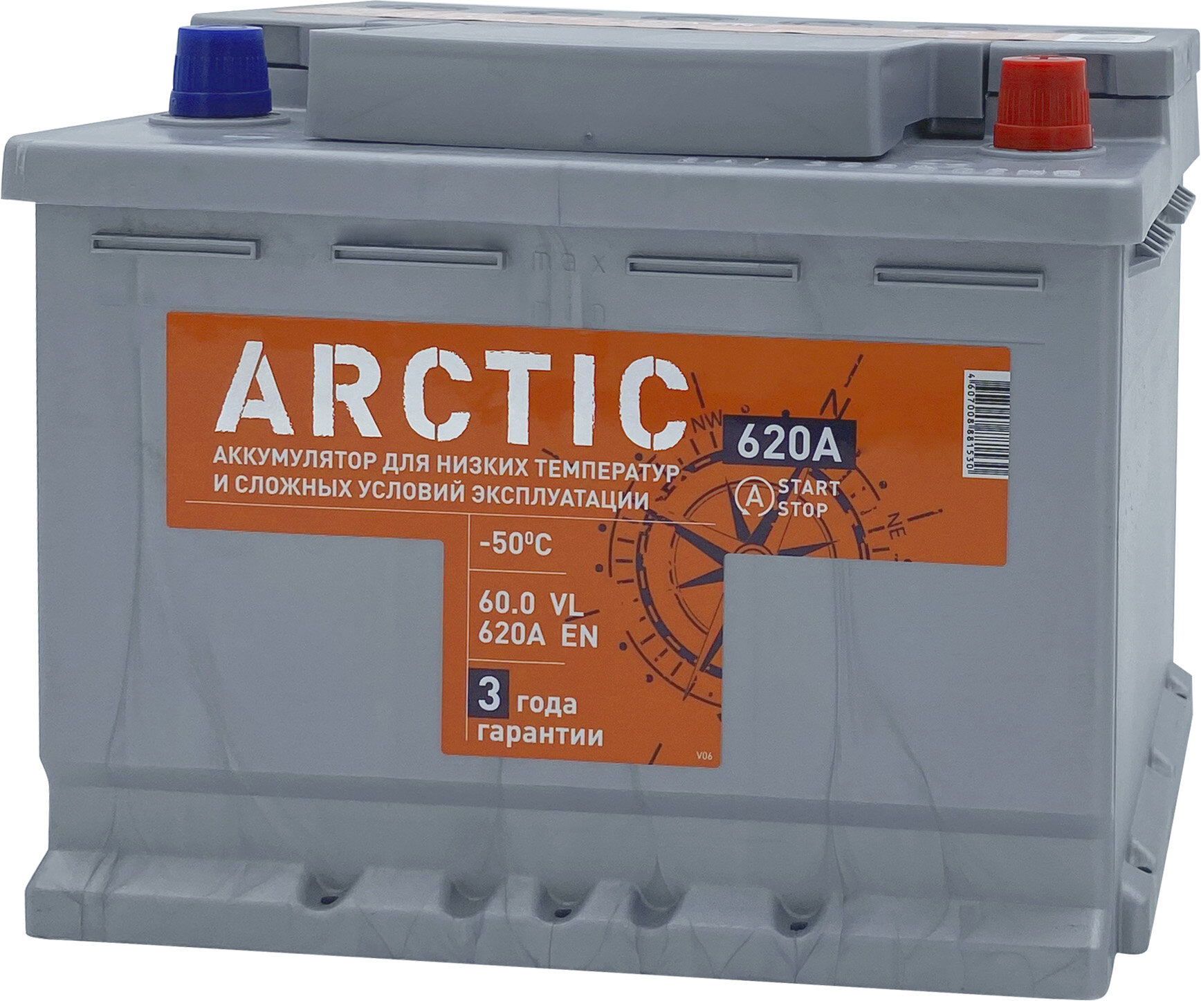 

Аккумулятор TITAN ARCTIC 60 Ач 620 А обратная полярность, ARCTIC