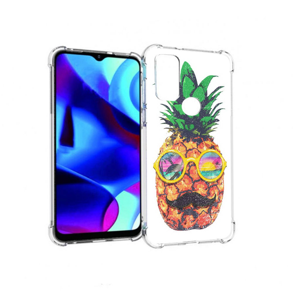 

Чехол MyPads Tocco для Motorola Moto G прикольный ананас с лицом (PT227075.349.556), Прозрачный, Tocco